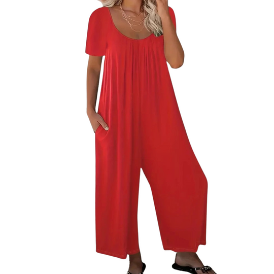 Sommerlicher schicker einfarbiger Overall