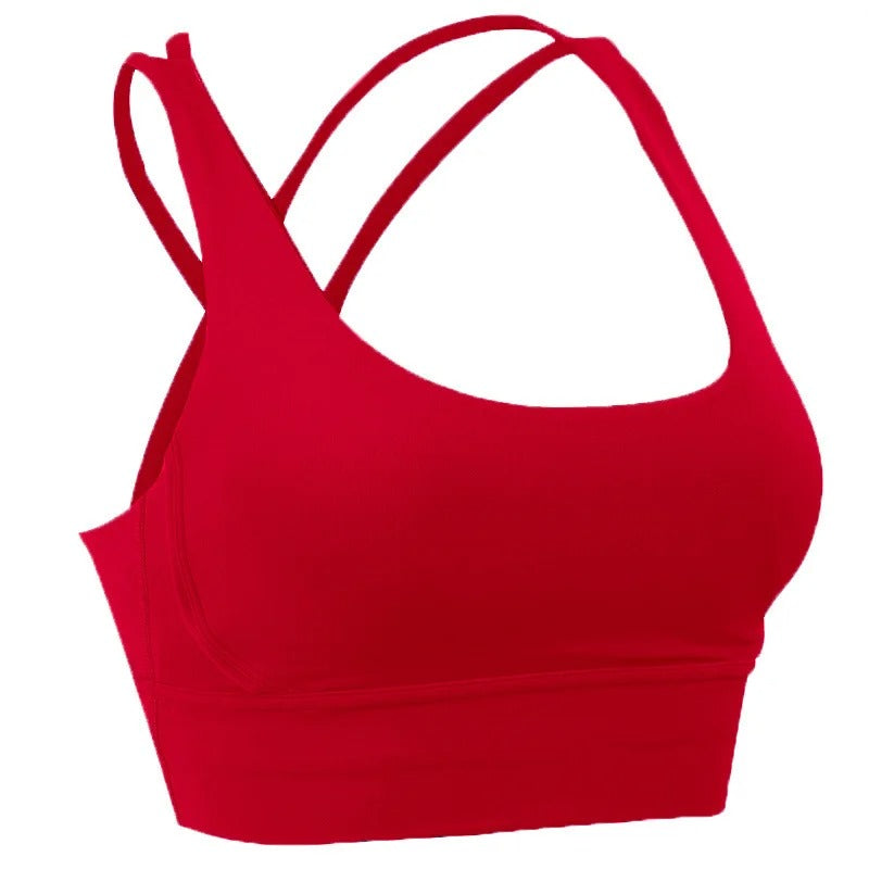 Atmungsaktiver Cross Back Sport-BH für Frauen