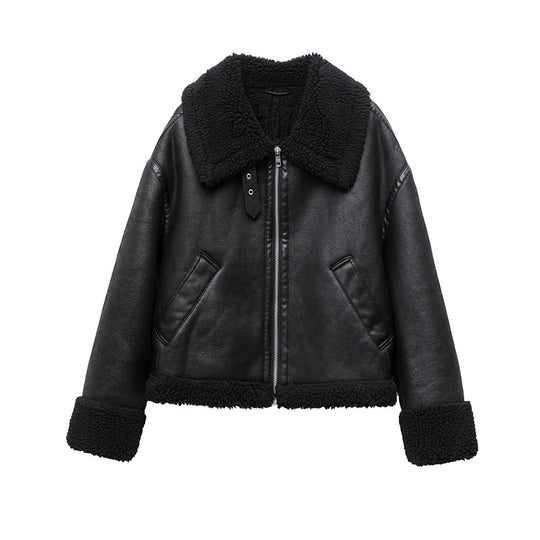Doppelseitige Fleecejacke für Frauen