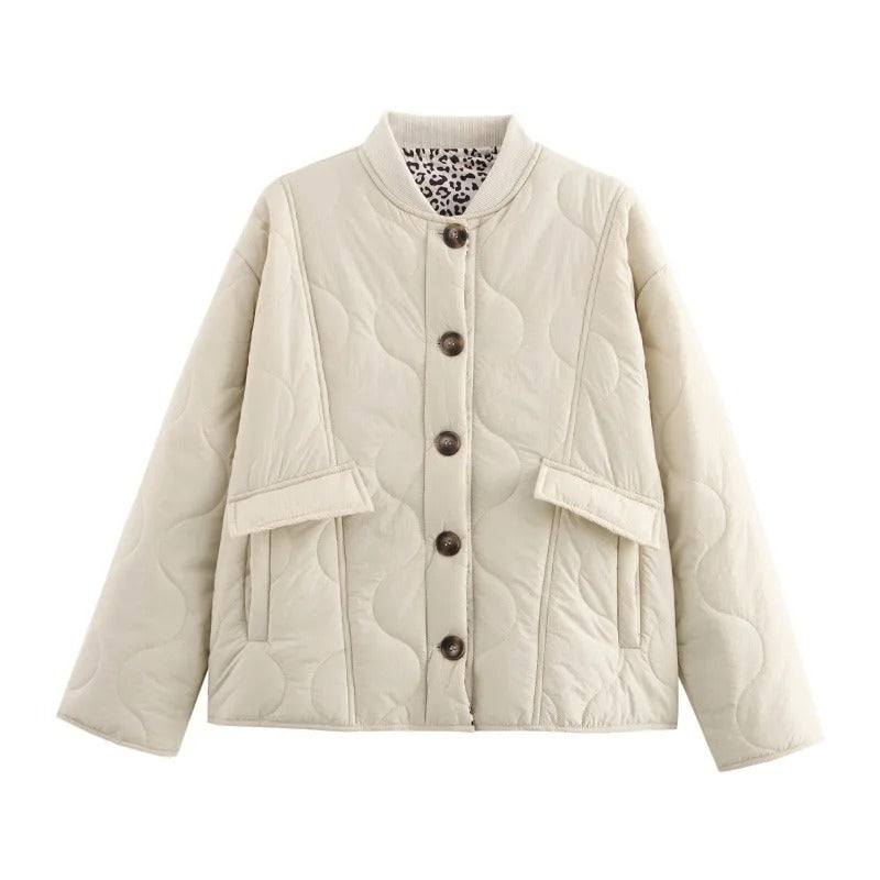 Wattierte Jacke mit Fronttasche für Damen