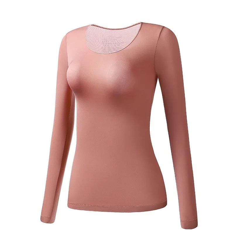 Dünnes langärmeliges Thermohemd für Frauen