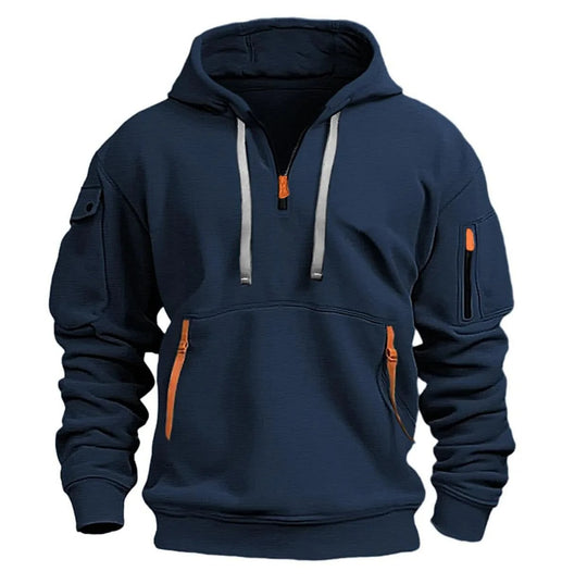 Herren-Kapuzensweatshirt mit mehreren Taschen