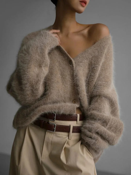 Weiche Strickjacke für Damen