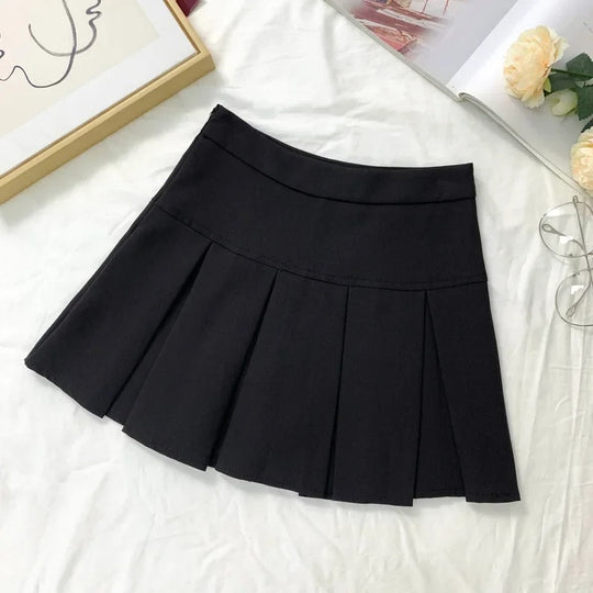 Frauen Faltenrock mit hoher Taille