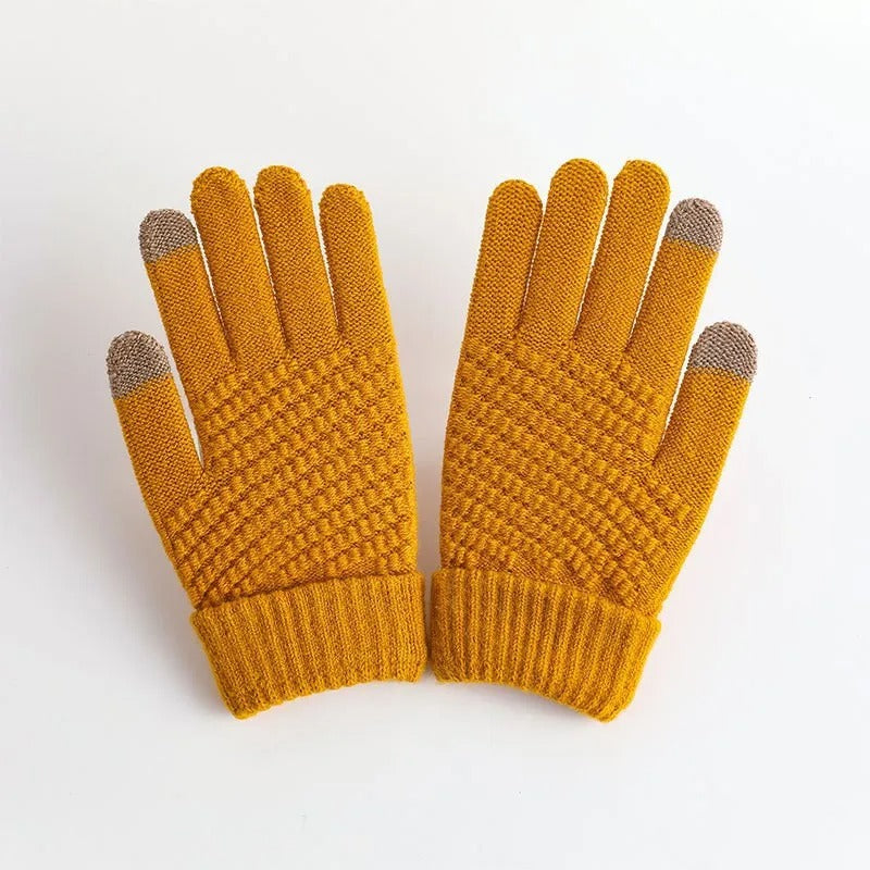 Kaschmirstrick-Winterhandschuhe für Frauen