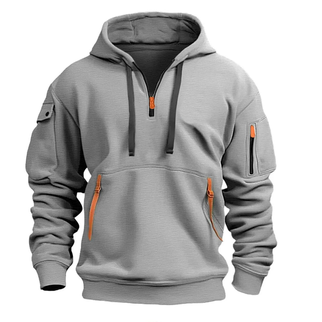 Herren-Kapuzensweatshirt mit mehreren Taschen