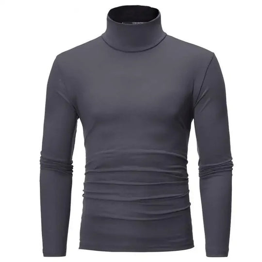 Schmal geschnittenes Thermo-Wintertop mit hohem Halsausschnitt für Männer