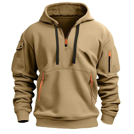 Herren-Kapuzensweatshirt mit mehreren Taschen