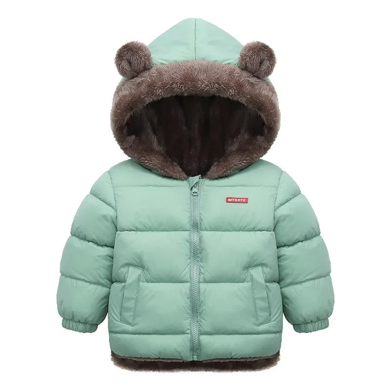 Kinder-Kaschmirjacke mit Kapuze