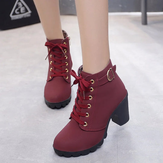 Damen-Pumpstiefel