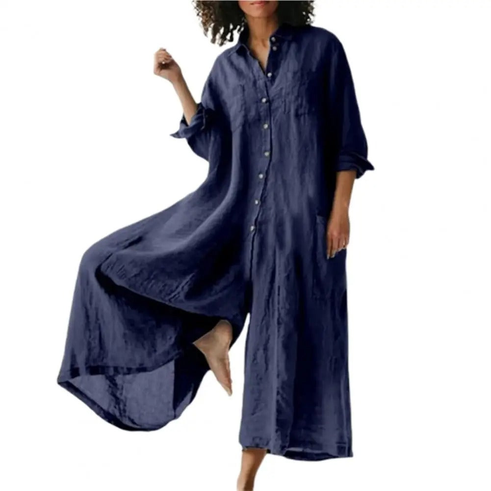 Oversized Damenoverall aus Baumwolle