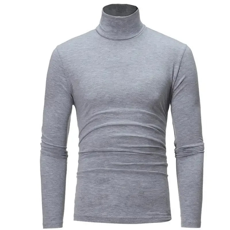 Schmal geschnittenes Thermo-Wintertop mit hohem Halsausschnitt für Männer