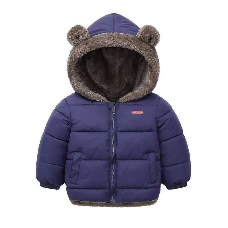 Kinder-Kaschmirjacke mit Kapuze