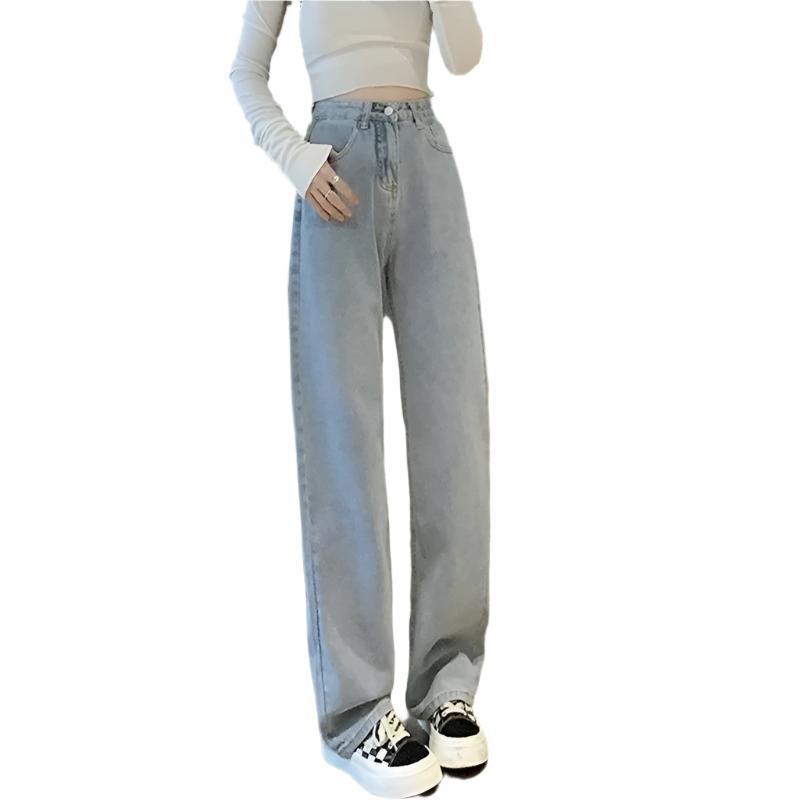Vintage-Damenjeans mit weitem Bein