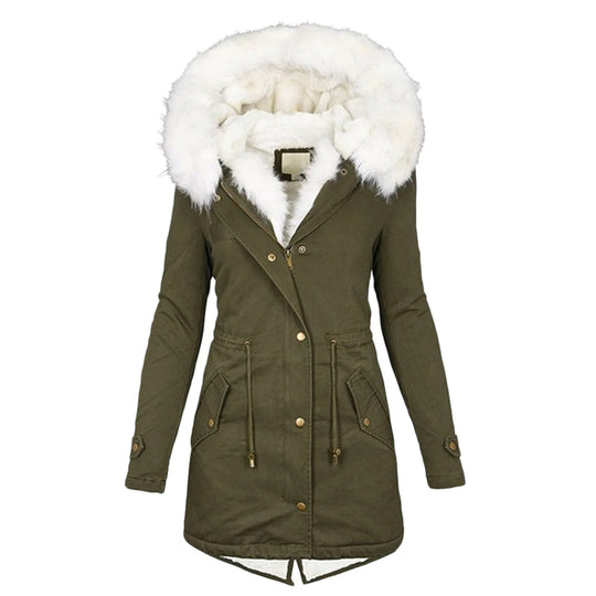 Kapuzenjacke aus Baumwolle für Frauen