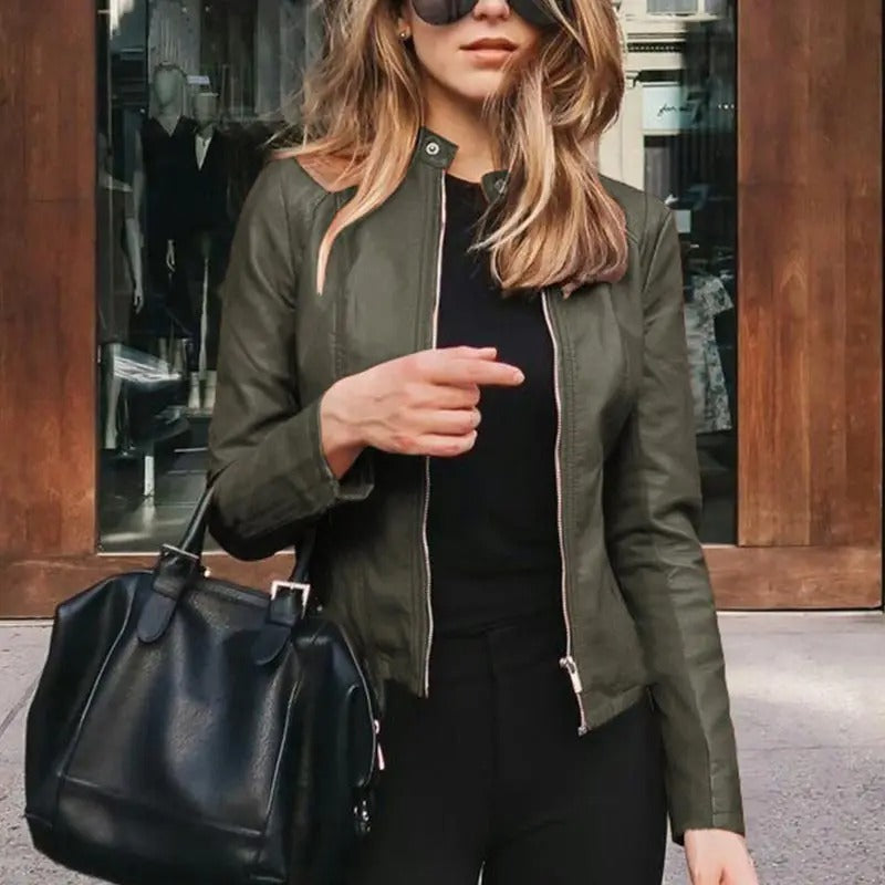 Motorradlederjacke für Frauen