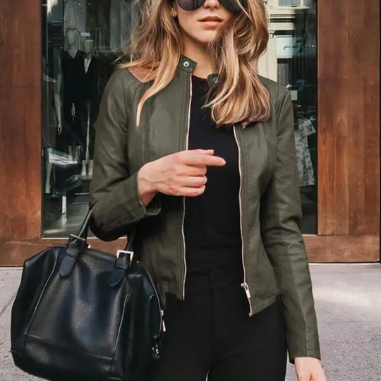 Motorradlederjacke für Frauen