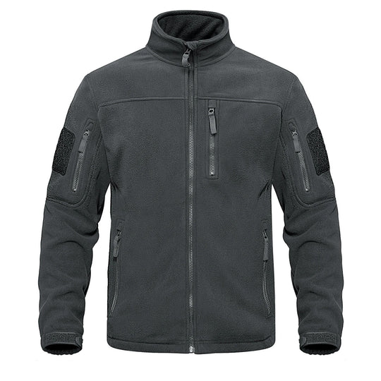 Herren-Fleece-Thermojacke mit durchgehendem Reißverschluss